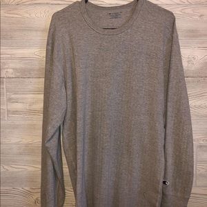 long sleeve oversized grey champion sweater